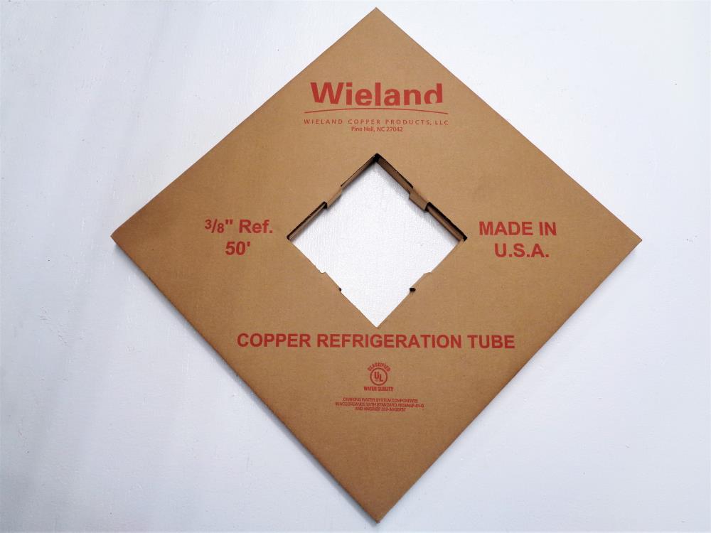 Lot of (2) Wieland Copper Refrigeration Tube 3/8 in. x 50 ft.
